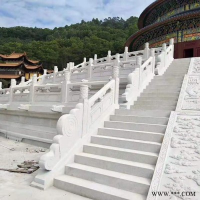 大理石石雕栏杆设计 花岗岩石栏杆供应 花岗岩石栏杆板报价